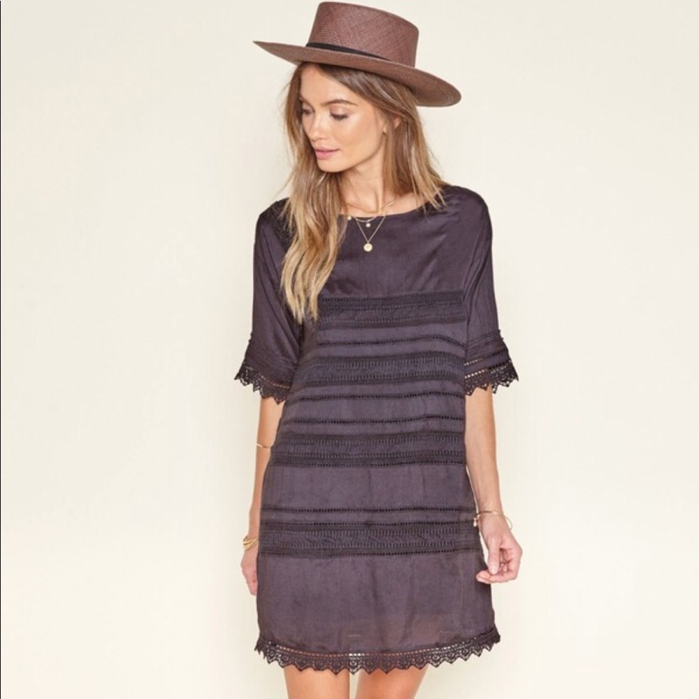 NWT-Amuse Society Crochet detail Dress